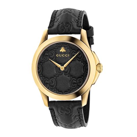 ladies black and gold gucci watch|Gucci ladies watch sale.